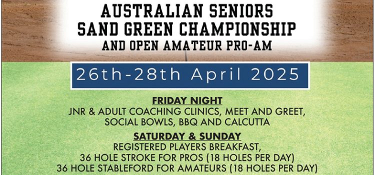 All roads lead to Cobar for Australian PGA Seniors Sand Green Championship